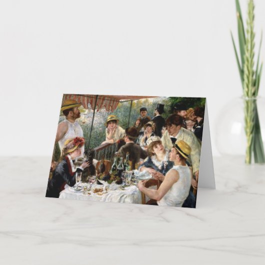 ルノアール: 船遊びのパーティーの昼食会 カード (正面)