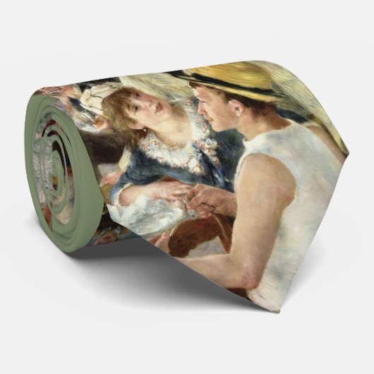 ルノアール-船遊びのパーティーの昼食会 ネクタイ (ロール)