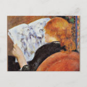 ルノアール – 若い女読性の女… ポストカード (正面)