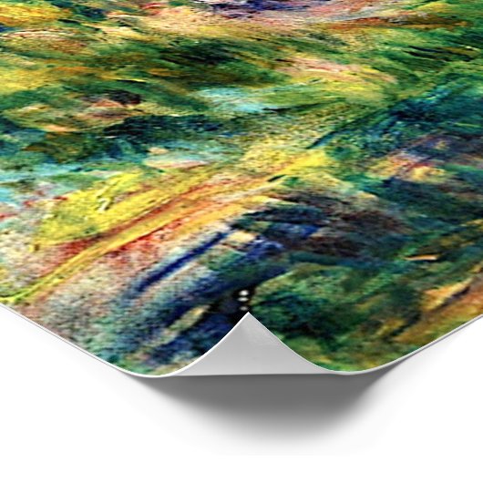 ルノアール – 青(横) ポスター (角)