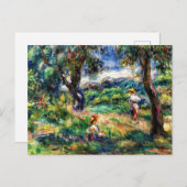 ルノアール – 青(横) ポストカード (正面/裏面)