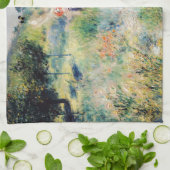 ルノアール – 高草を抜ける道 キッチンタオル (折り畳み)