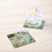 ルノアール – 高草を抜ける道 スクエアペーパーコースター (インサイチュ)