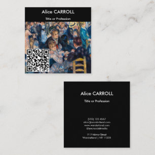 ルノアール- Dance at Moulin de la Galette - QR Code スクエア名刺