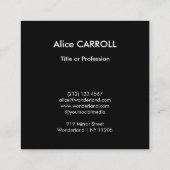 ルノアール- Dance at Moulin de la Galette - QR Code スクエア名刺 (裏面)