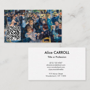 ルノアール- Dance at Moulin de la Galette - QR Code 名刺