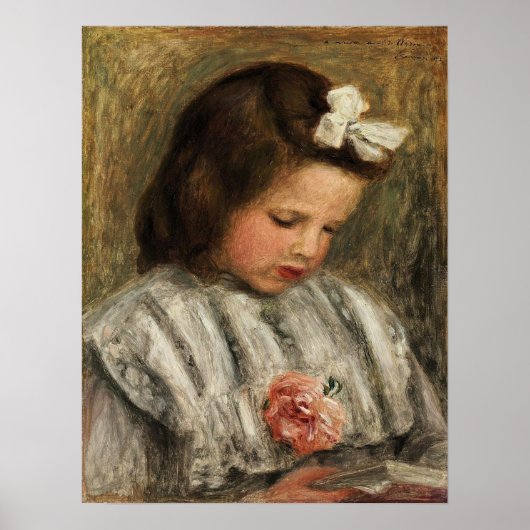 ルノアール- Head Of A Girl 1893 ポスター (正面)
