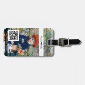 ルノアール- Two sisters on the Terrace - QR Code ラゲッジタグ (正面横)