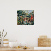 ルノアール- Young Girls In The Garden 1893 ポスター (キッチン)