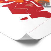 ルノコド抽象芸術プリント ポスター (角)