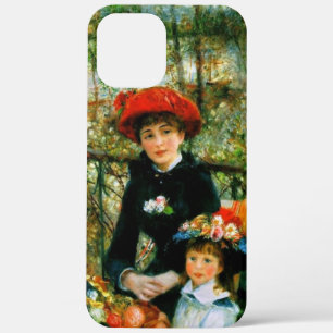 ルノワールによるテラス上の二姉妹 iPhone 12 PRO MAX ケース