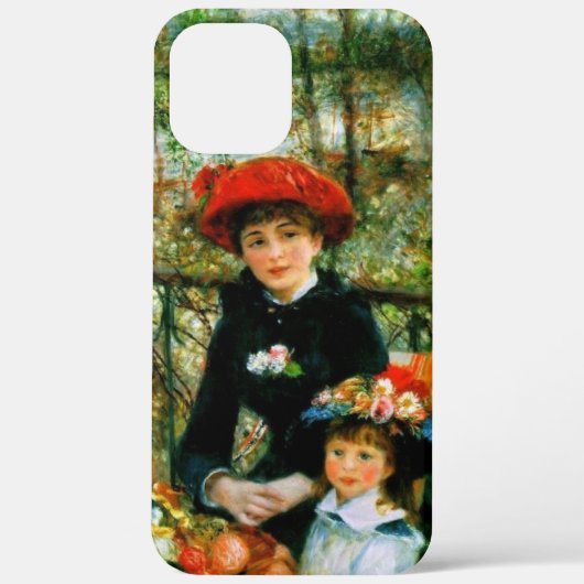 ルノワールによるテラス上の二姉妹 Case-Mate iPhoneケース (裏面)
