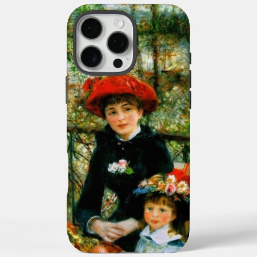 ルノワールによるテラス上の二姉妹 Case-Mate iPhoneケース (裏面)