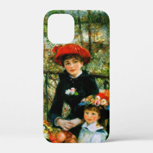 ルノワールによるテラス上の二姉妹 iPhone 12 MINI ケース