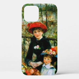 ルノワールによるテラス上の二姉妹 iPhone 12 PROケース