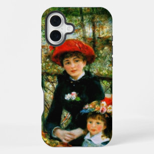 ルノワールによるテラス上の二姉妹 iPhone 16 PLUSケース