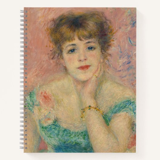 ルノワールによる女優ジャンヌ・サマリーの肖像画 ノートブック (正面)
