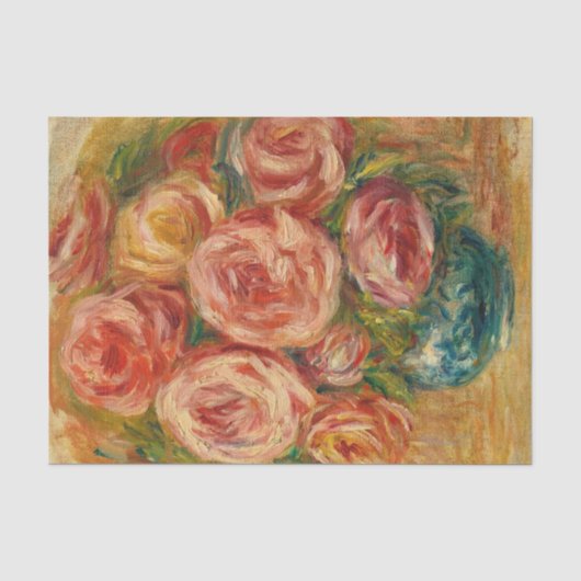 ルノワールによる『バラの花瓶』 薄葉紙 (正面)