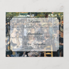 ルノワールのムーラン・ド・ラ・ギャレットのダンス エンクロージャーカード