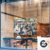 ルノワールのムーリン・ド・ラ・ギャレットのダンスパーティ ウィンドウサイン (カフェ窓)