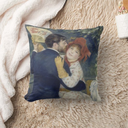 ルノワールのヴィンテージ印象派芸術、農村のダンス クッション (ブランケット)