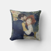 ルノワールのヴィンテージ印象派芸術、農村のダンス クッション (正面)