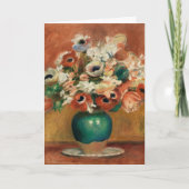 ルノワールの花　印象派の絵画 カード (正面)