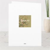 ルノワールの「ピアノの二人の少女」大型 カード (裏面)