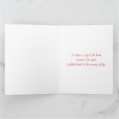 ルノワールの「ピアノの二人の少女」大型 カード (内部)