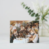 ルノワールの「舟遊びの昼食会」 ポストカード (スタンド正面)