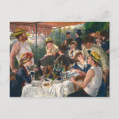 ルノワール作「舟遊の昼食」| ポストカード (正面)