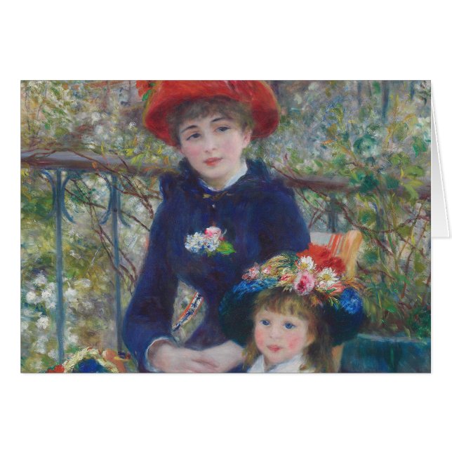 ルノワール 姉妹 テラス フランス印象派  (正面横)