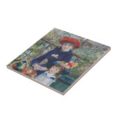 ルノワール 姉妹 テラス フランス印象派  タイル (側面)