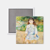 ルノワール - 子供と鞭 マグネット (正面/裏面)
