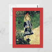 ルノワール - 水差しを持つ少女 ポストカード (正面/裏面)