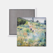 ルノワール - 背の高い草を通る小道 マグネット (正面/裏面)