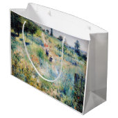 ルノワール - 背の高い草を通る小道 ラージペーパーバッグ (裏面アングル)