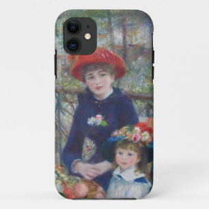 ルノワール 2人の姉妹 テラス フランス印象派 iPhone 11 ケース