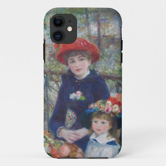 ルノワール 2人の姉妹 テラス フランス印象派 Case-Mate iPhoneケース (裏面)