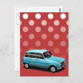 ルノー4Lはがき ポストカード (正面/裏面)