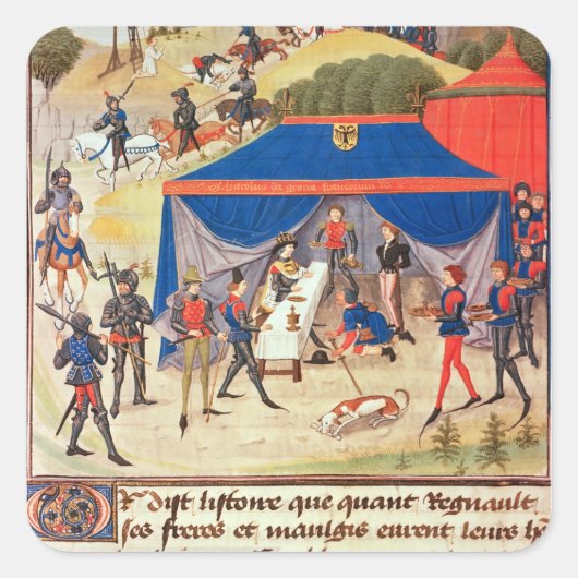 ルノー・デ・モントバンとシャルルマーニュ スクエアシール (正面)