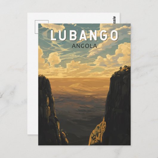 ルバンゴアンゴラトラベルアートヴィンテージ ポストカード (正面/裏面)