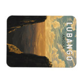 ルバンゴアンゴラトラベルアートヴィンテージ マグネット (横)