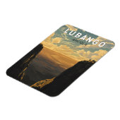 ルバンゴアンゴラトラベルアートヴィンテージ マグネット (左側)