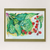 ルバーブとラズベリー ジグソーパズル (横)