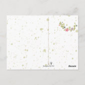 ルバーブクリームケーキレシピはがき ポストカード (裏面)