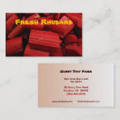 ルバーブビジネスカード 名刺 (正面/裏面)