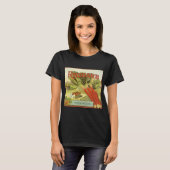 ルバーブ農場のビンテージ野菜缶ラベルアート Tシャツ (正面フル)
