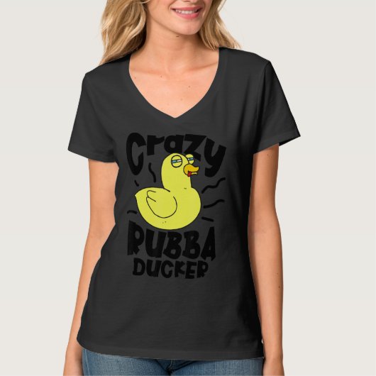 ルバ熱狂するダッカ浴玩具ダッキーゴムダック1 Tシャツ (正面)