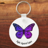 ルパかわいらしス・パープル・バタフライと戦う キーホルダー (正面)